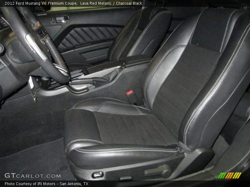 Lava Red Metallic / Charcoal Black 2012 Ford Mustang V6 Premium Coupe