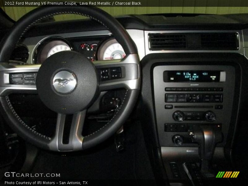 Lava Red Metallic / Charcoal Black 2012 Ford Mustang V6 Premium Coupe