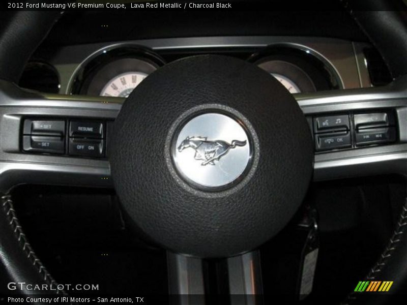 Lava Red Metallic / Charcoal Black 2012 Ford Mustang V6 Premium Coupe