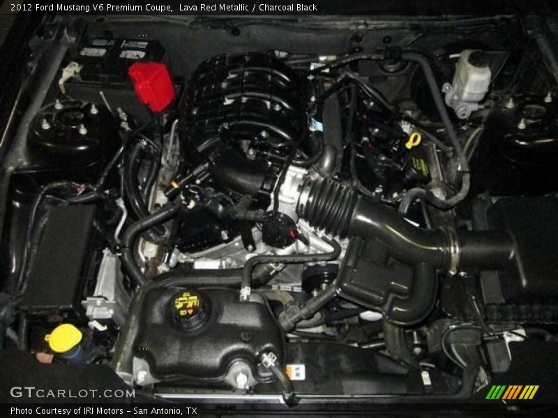 Lava Red Metallic / Charcoal Black 2012 Ford Mustang V6 Premium Coupe