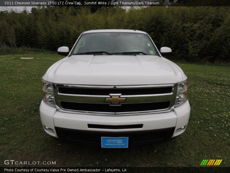 Summit White / Light Titanium/Dark Titanium 2011 Chevrolet Silverado 1500 LTZ Crew Cab