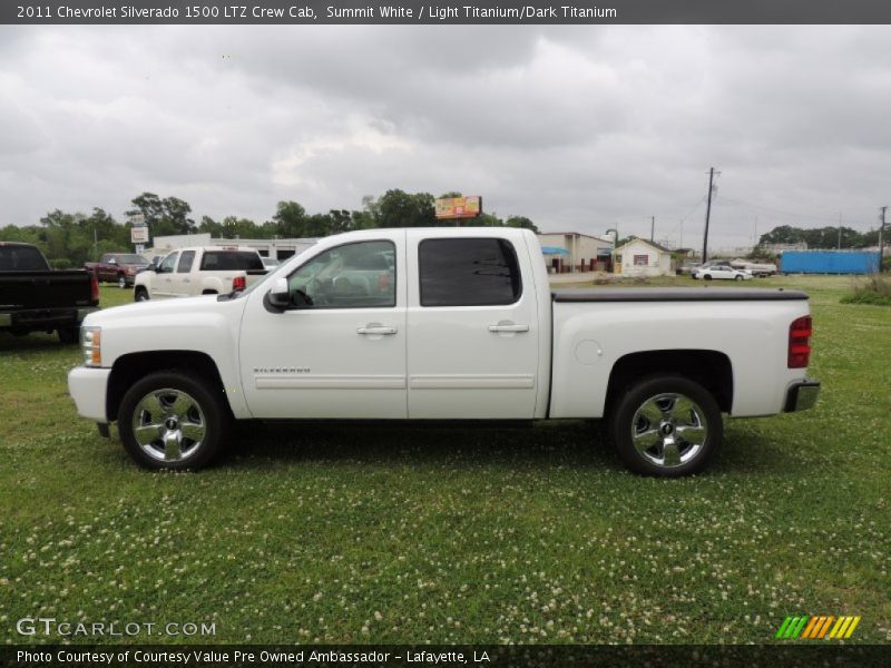 Summit White / Light Titanium/Dark Titanium 2011 Chevrolet Silverado 1500 LTZ Crew Cab
