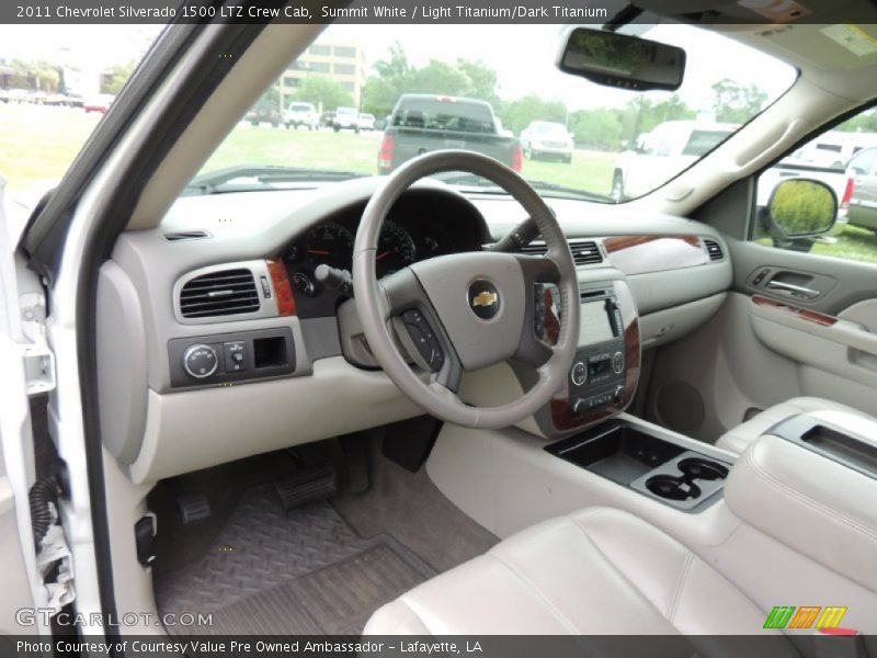 Summit White / Light Titanium/Dark Titanium 2011 Chevrolet Silverado 1500 LTZ Crew Cab