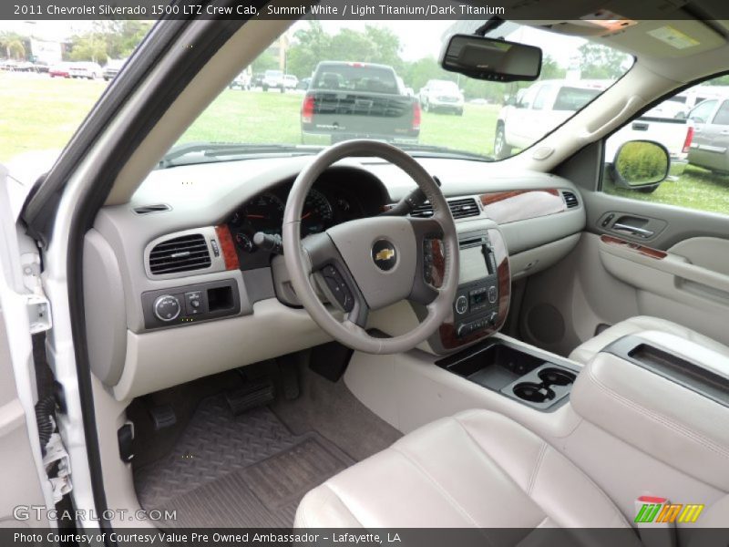 Summit White / Light Titanium/Dark Titanium 2011 Chevrolet Silverado 1500 LTZ Crew Cab