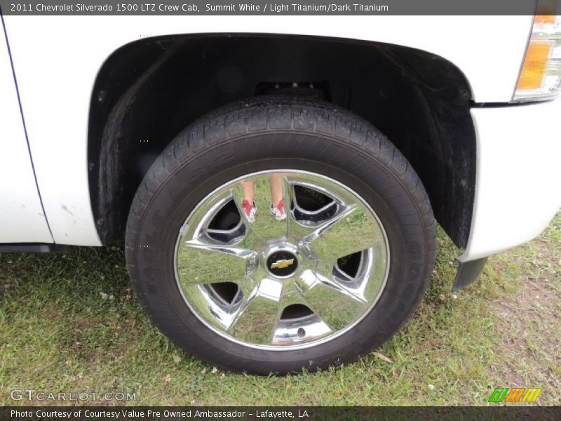 Summit White / Light Titanium/Dark Titanium 2011 Chevrolet Silverado 1500 LTZ Crew Cab
