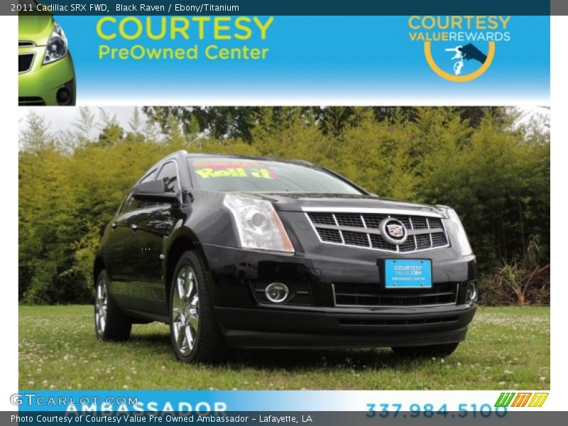 Black Raven / Ebony/Titanium 2011 Cadillac SRX FWD