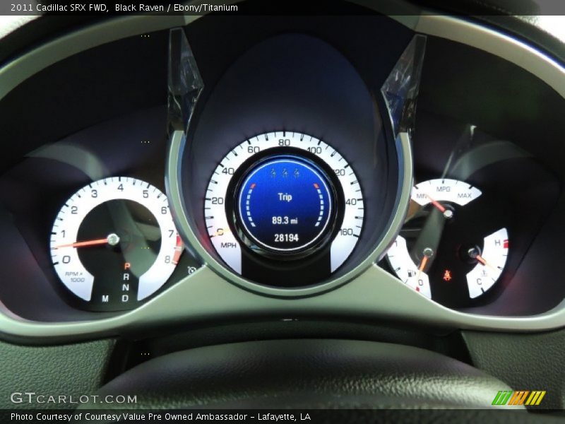 Black Raven / Ebony/Titanium 2011 Cadillac SRX FWD