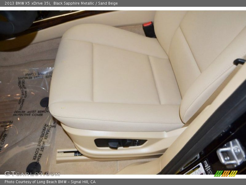 Black Sapphire Metallic / Sand Beige 2013 BMW X5 xDrive 35i