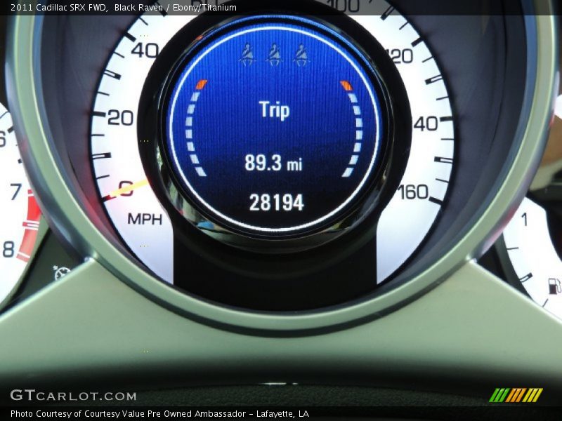 Black Raven / Ebony/Titanium 2011 Cadillac SRX FWD