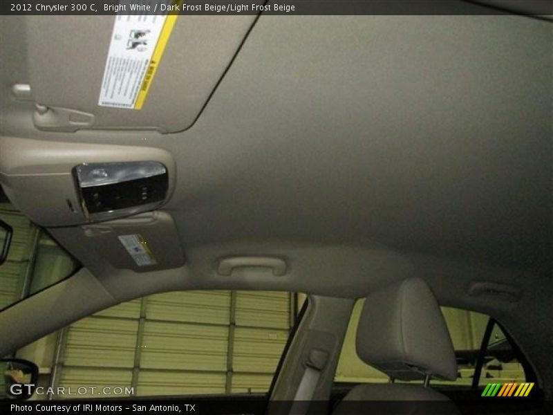 Bright White / Dark Frost Beige/Light Frost Beige 2012 Chrysler 300 C