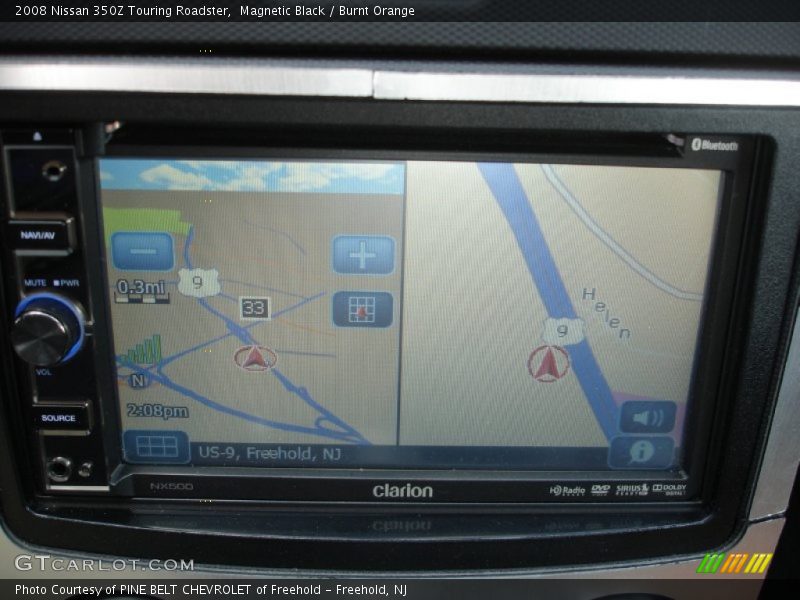 Magnetic Black / Burnt Orange 2008 Nissan 350Z Touring Roadster
