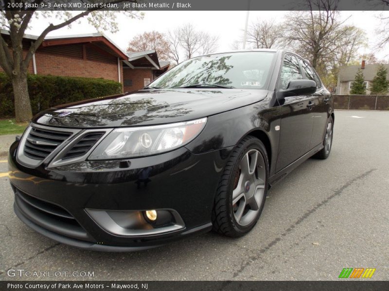 Jet Black Metallic / Black 2008 Saab 9-3 Aero XWD Sport Sedan