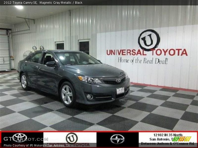 Magnetic Gray Metallic / Black 2012 Toyota Camry SE