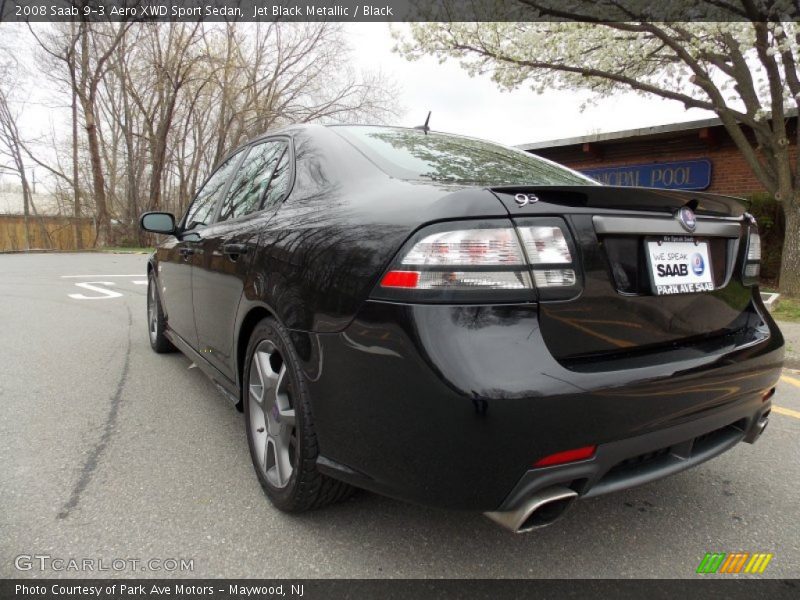 Jet Black Metallic / Black 2008 Saab 9-3 Aero XWD Sport Sedan