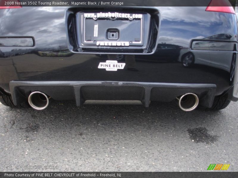 Magnetic Black / Burnt Orange 2008 Nissan 350Z Touring Roadster