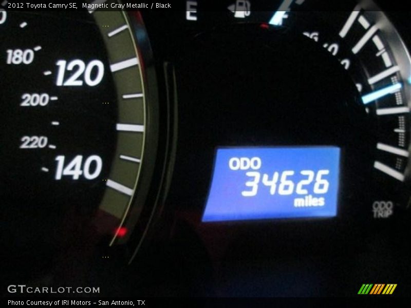 Magnetic Gray Metallic / Black 2012 Toyota Camry SE