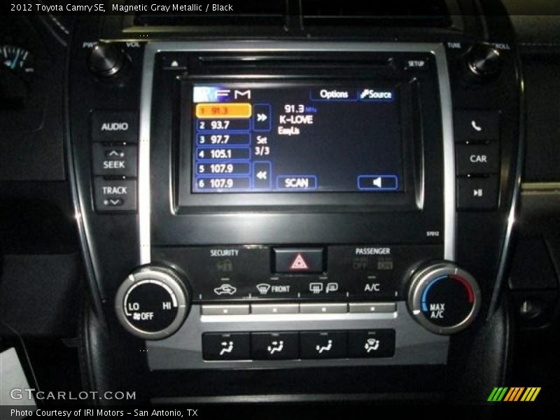 Magnetic Gray Metallic / Black 2012 Toyota Camry SE