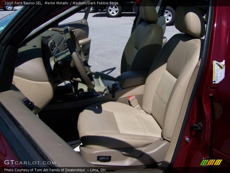 Merlot Metallic / Medium/Dark Pebble Beige 2006 Ford Taurus SEL
