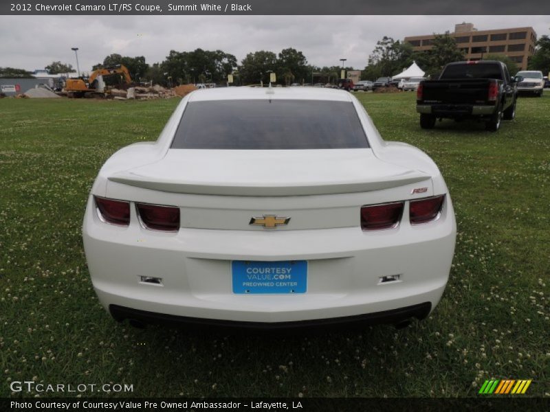 Summit White / Black 2012 Chevrolet Camaro LT/RS Coupe