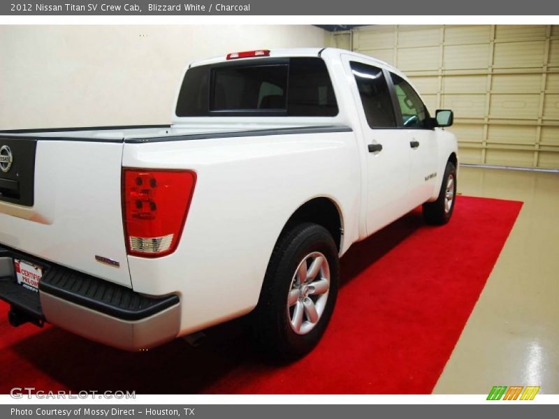 Blizzard White / Charcoal 2012 Nissan Titan SV Crew Cab
