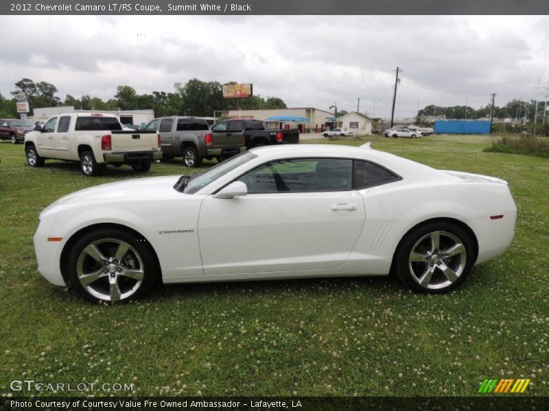 Summit White / Black 2012 Chevrolet Camaro LT/RS Coupe