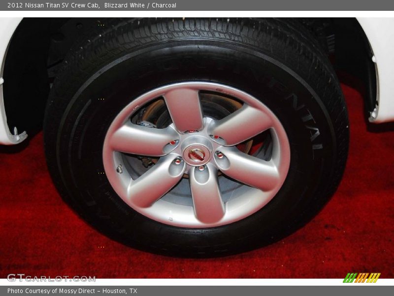 Blizzard White / Charcoal 2012 Nissan Titan SV Crew Cab