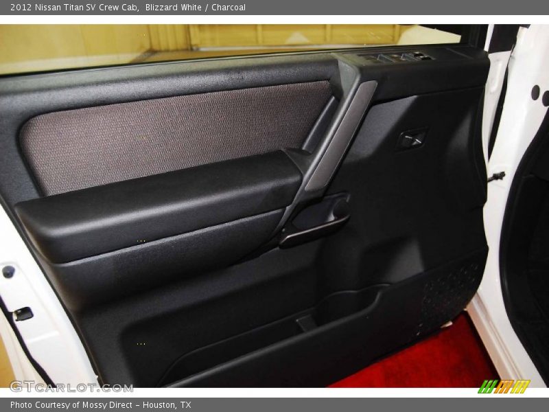 Blizzard White / Charcoal 2012 Nissan Titan SV Crew Cab
