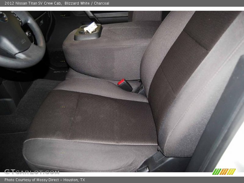 Blizzard White / Charcoal 2012 Nissan Titan SV Crew Cab