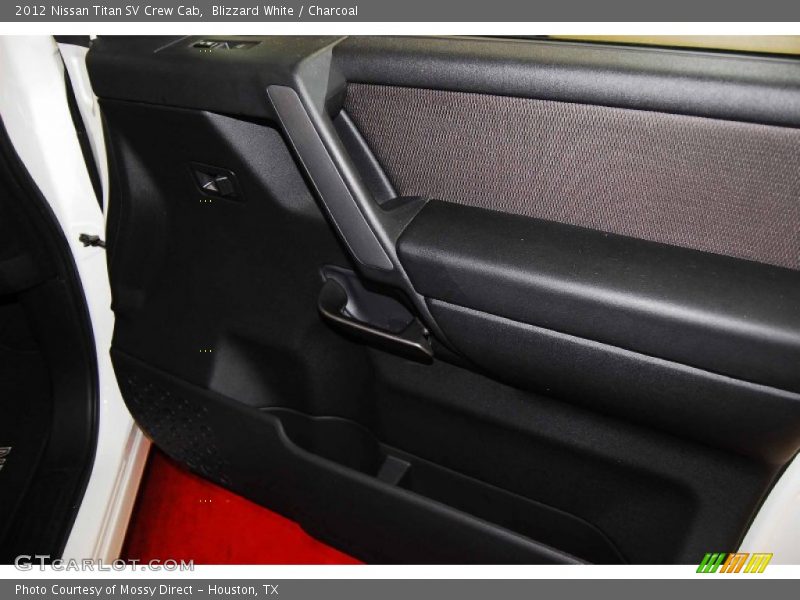 Blizzard White / Charcoal 2012 Nissan Titan SV Crew Cab