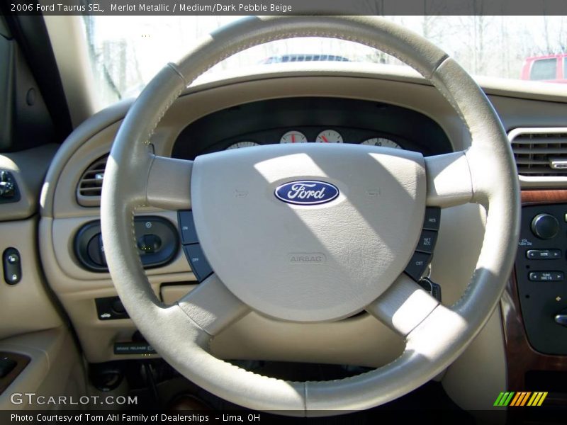 Merlot Metallic / Medium/Dark Pebble Beige 2006 Ford Taurus SEL