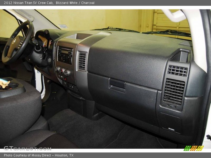 Blizzard White / Charcoal 2012 Nissan Titan SV Crew Cab