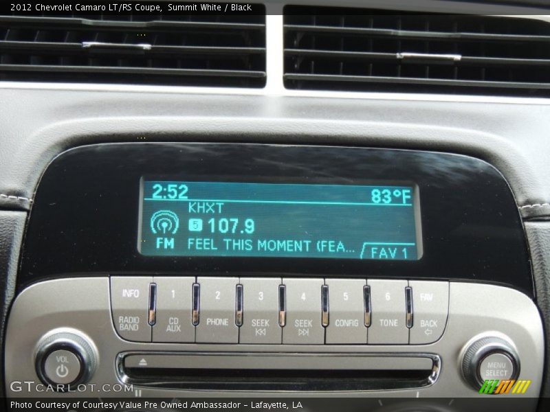 Summit White / Black 2012 Chevrolet Camaro LT/RS Coupe