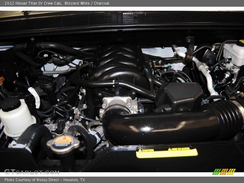 Blizzard White / Charcoal 2012 Nissan Titan SV Crew Cab