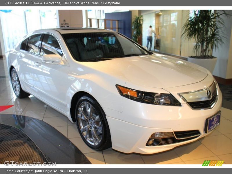 Bellanova White Pearl / Graystone 2013 Acura TL SH-AWD Advance