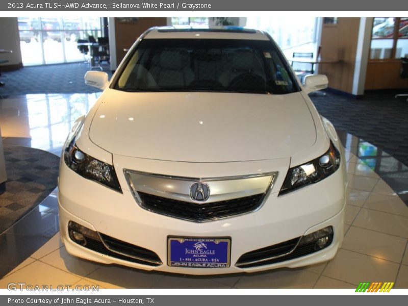 Bellanova White Pearl / Graystone 2013 Acura TL SH-AWD Advance