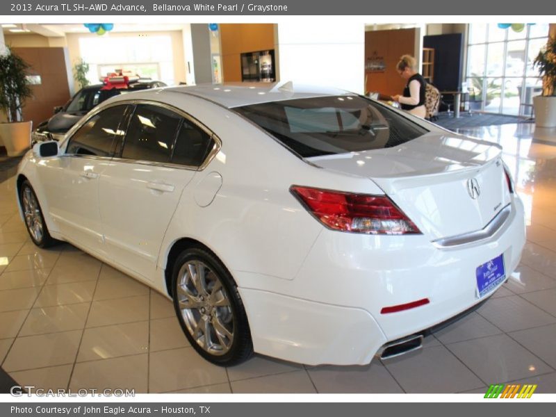 Bellanova White Pearl / Graystone 2013 Acura TL SH-AWD Advance