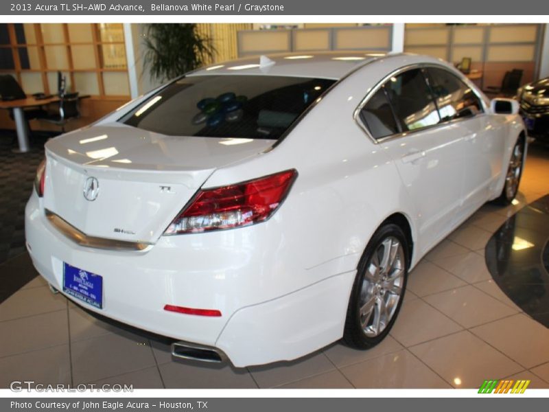 Bellanova White Pearl / Graystone 2013 Acura TL SH-AWD Advance