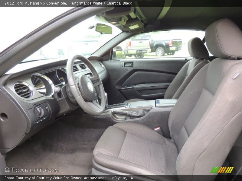 Performance White / Charcoal Black 2012 Ford Mustang V6 Convertible