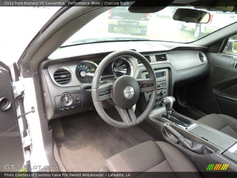 Performance White / Charcoal Black 2012 Ford Mustang V6 Convertible