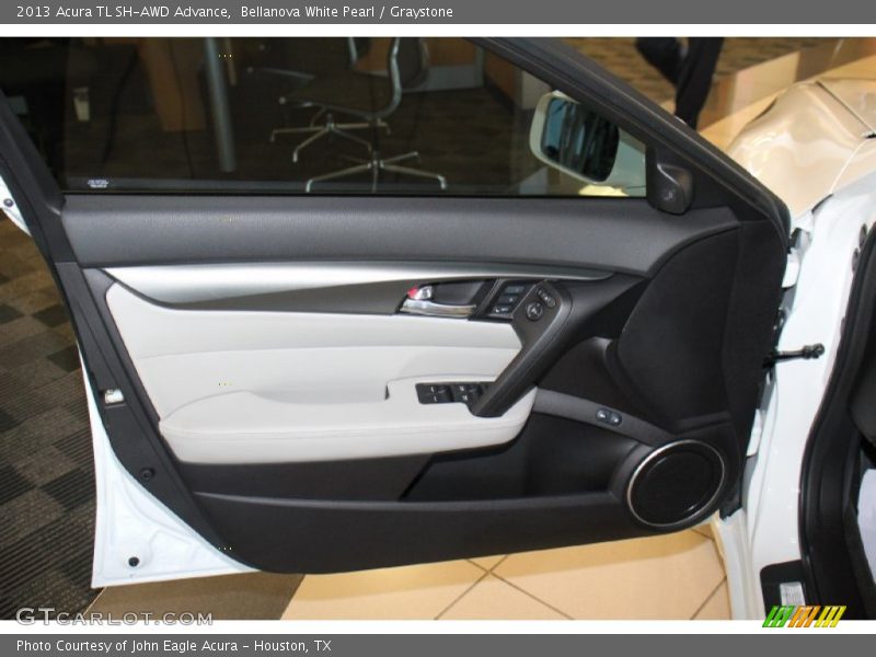 Bellanova White Pearl / Graystone 2013 Acura TL SH-AWD Advance