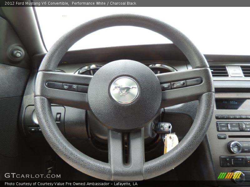 Performance White / Charcoal Black 2012 Ford Mustang V6 Convertible