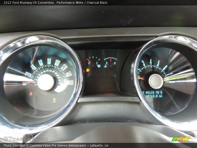 Performance White / Charcoal Black 2012 Ford Mustang V6 Convertible