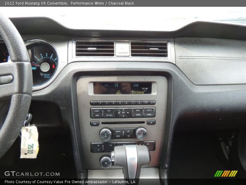 Performance White / Charcoal Black 2012 Ford Mustang V6 Convertible