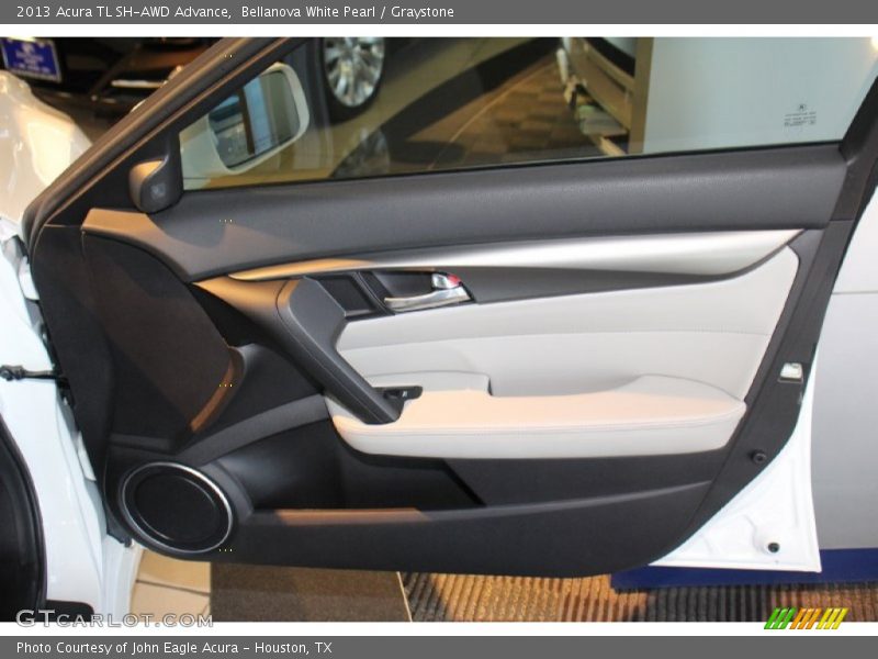 Bellanova White Pearl / Graystone 2013 Acura TL SH-AWD Advance