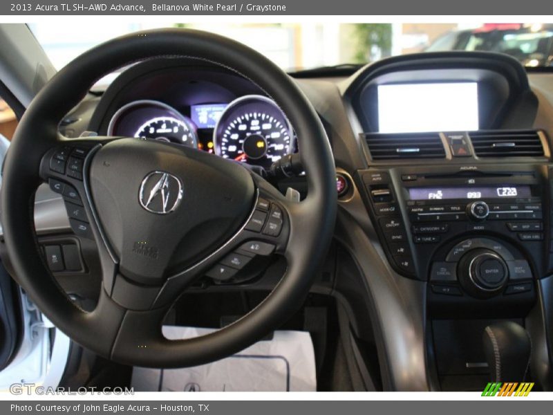 Bellanova White Pearl / Graystone 2013 Acura TL SH-AWD Advance