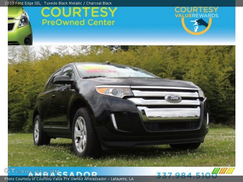 Tuxedo Black Metallic / Charcoal Black 2013 Ford Edge SEL