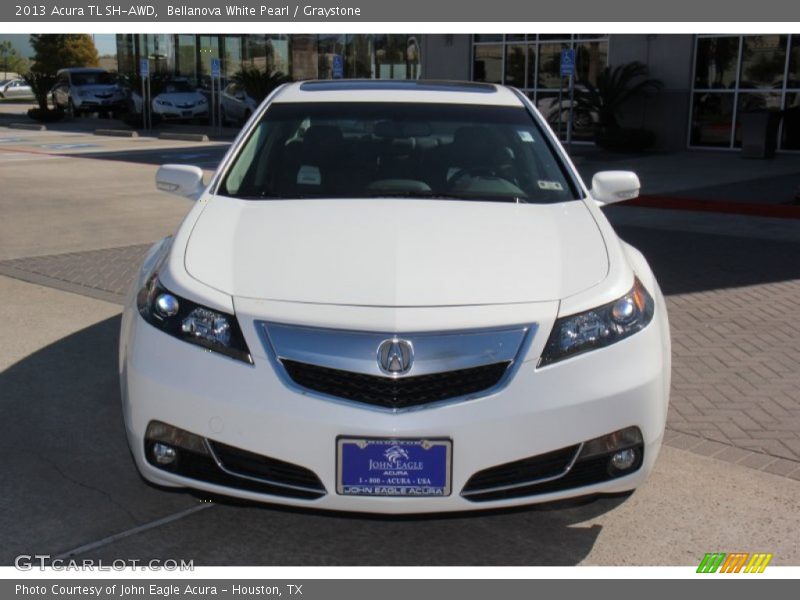 Bellanova White Pearl / Graystone 2013 Acura TL SH-AWD