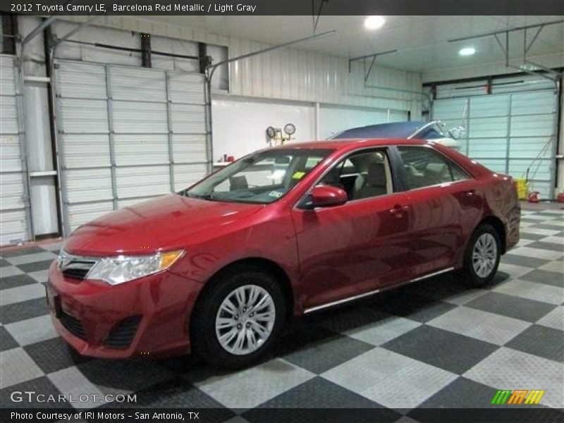 Barcelona Red Metallic / Light Gray 2012 Toyota Camry LE