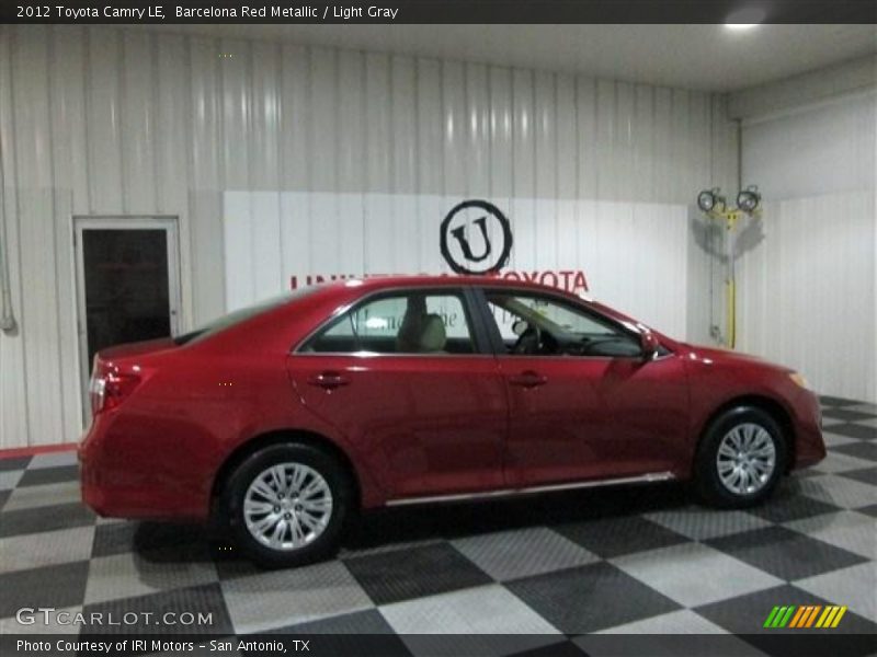Barcelona Red Metallic / Light Gray 2012 Toyota Camry LE
