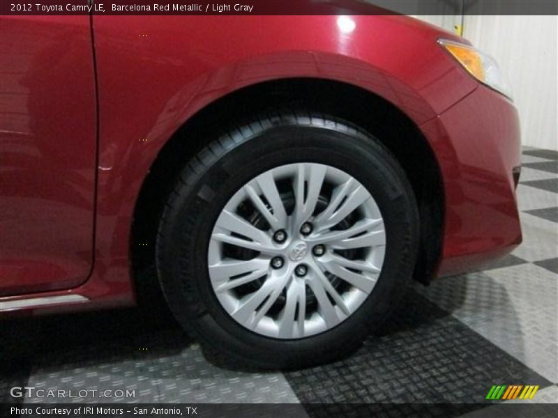 Barcelona Red Metallic / Light Gray 2012 Toyota Camry LE